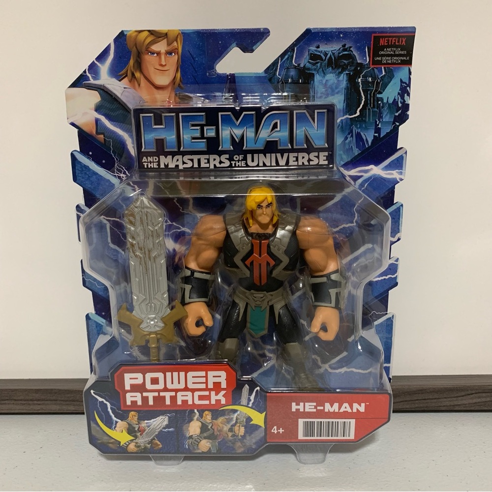 HE-MAN and The Masters of The Universe: Power Attack He-Man Action Figure-NWT